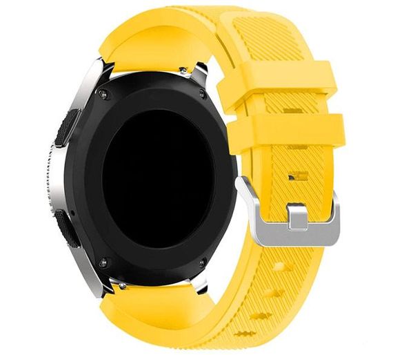 Силіконовий ремінець для годинника Samsung Galaxy Watch 46 mm SM-R800 - Yellow | Зображення 1