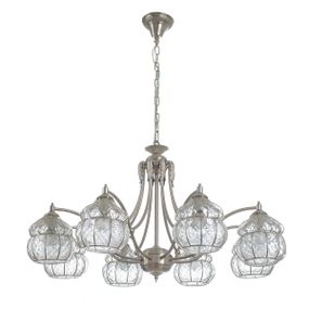 Люстра подвесная классическая E14 40W CLEAR (BELL-001S/8)
