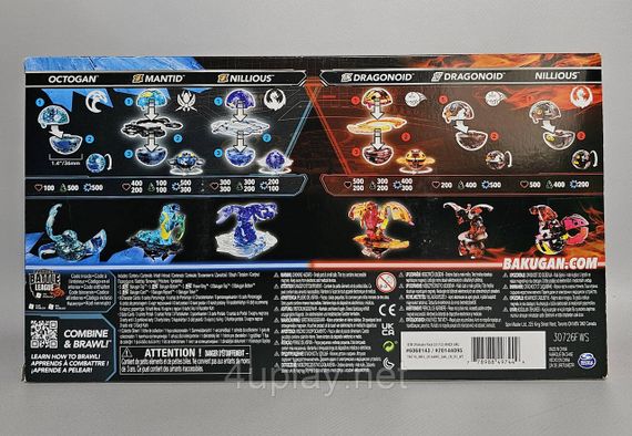 Bakugan Ultimate 6-Pack Special Attack Dragonoids Оригінал Бакуган Набір з 6 бакуганів Спеціальна атака | Зображення 9