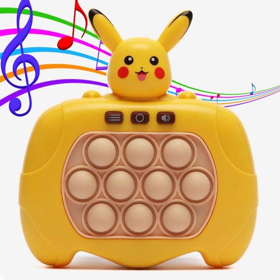 Игрушка антистресс на батарейках, Рop It Pokemon, цвет Рандом / Электронный поп ит / Детская приставка поп ит