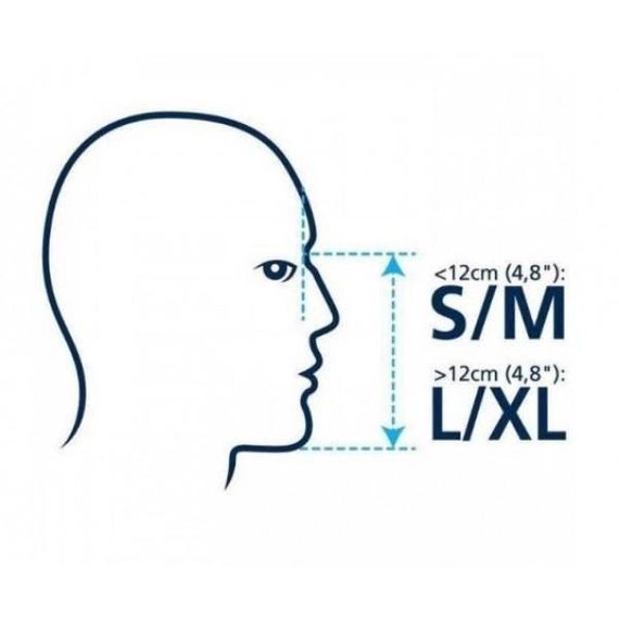 Маска для снорклінгу повнолицева Easybreath Рожева L/XL