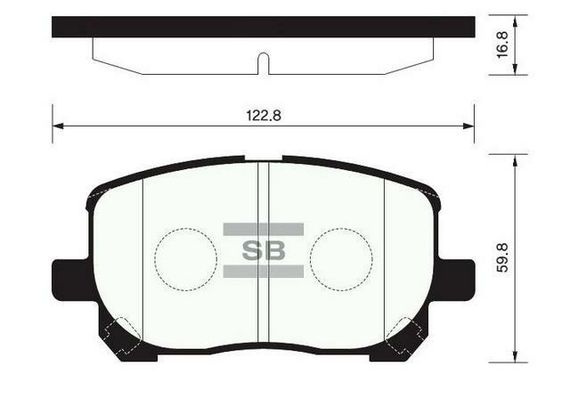 Колодки передні гальмівні Avensis/Matrix, Hi-Q (SP1373) (04465-44090)