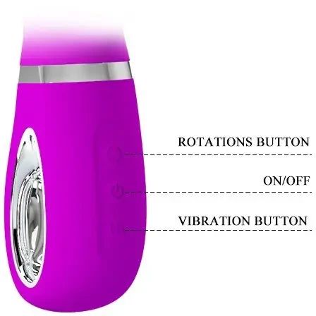 Вибратор PRETTY LOVE TERNENCE USB PURPLE 4 rot. 12 vibration sexstyle | Зображення 9