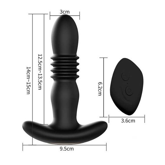 Анальний корок із вібрацією та поступальними рухами Magic Jingers — Анальні іграшки | Зображення 2