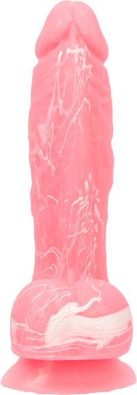 Фалоімітатор, що світиться у темряві, ADDICTION - BRANDON - 7.5 "- PINK G.I.D. / W PB, 19 см, силіко | Зображення 2