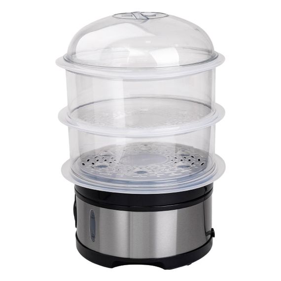 Пароварка електрична трирівнева 650 Вт 11 л з таймером і захистом від перегріву Sokany SK-07018 | Зображення 2