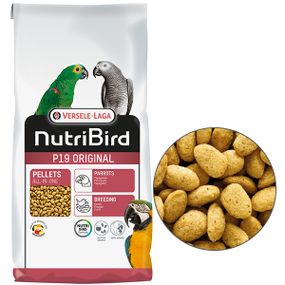 Корм Versele-Laga NutriBird P19 Original Breeding  для крупных попугаев 10 кг