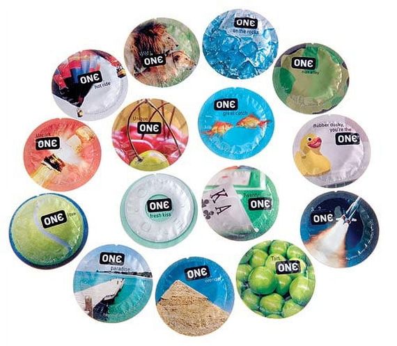 Набор латексных презервативов ONE Color Sensations разноцветные (цена за упаковку, 100 шт.) sexstyle | Зображення 1