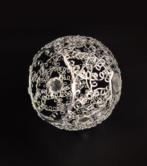 Плафон патрон E27 111-ch 7х9х11 см сріблястий | Зображення 1