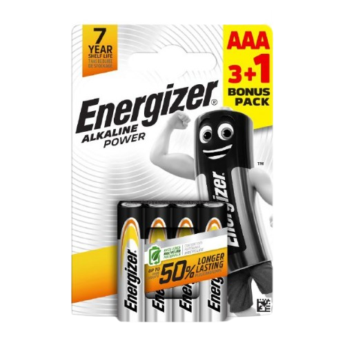 Батарейка калюжна AAA/LR03 (бл-3+1шт) Energizer Power