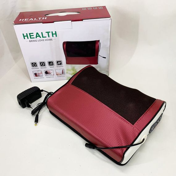 Масажна подушка 1071 з інфрачервоним підігрівом та 3 режимами, Масажер для ніг рук спини та шиї | Зображення 4