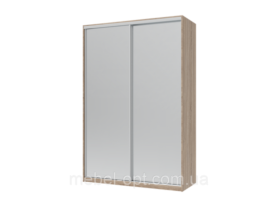 Шафа купе Сіті Лайт Doros Дуб Сонома 2 Дзеркала 150х60х225 (44900073)