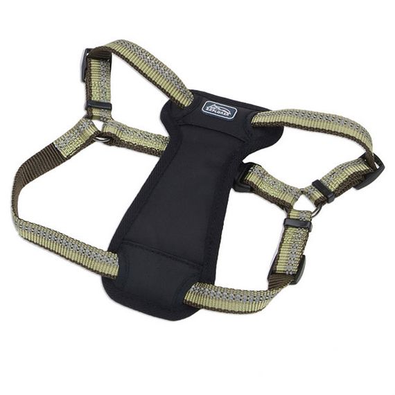 Шлей для собак світловідбивна Coastal K9 Explorer Harness, 30-45 см, хакі