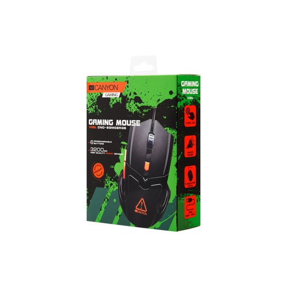 Мишка Canyon Vigil USB Black (CND-SGM02RGB) | Зображення 4