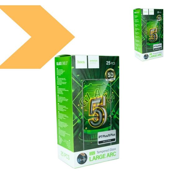 Захисне скло Hoco G12 5D для iPhone 7 Plus/8 Plus 25 шт (39487-01_639) | Зображення 1