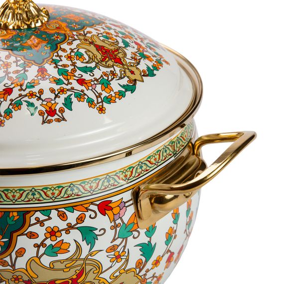 Емальована каструля об'ємом 5 літрів для газових та електричних плит HP-2-116 | Зображення 4