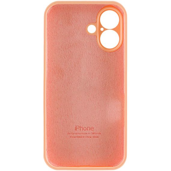 Чехол Silicone Case Full Camera Protective (AA) для Apple iPhone 16 Plus (6.7") Оранжевый / Cantaloupe | Зображення 5