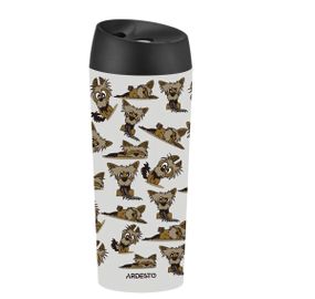 Термочашка Ardesto Coffee Time Yorkie AR2645YT 450 мл сіра