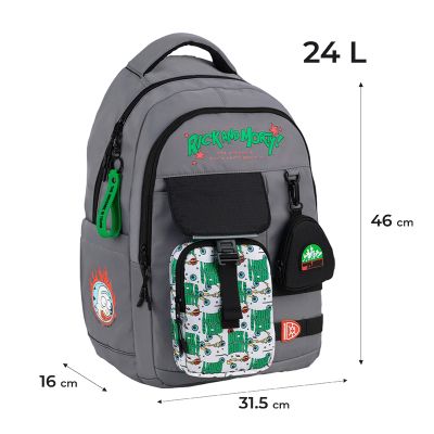 Рюкзак школьный Kite Education teens 2597L Rick &amp; Morty (RM25-2597L) | Зображення 7