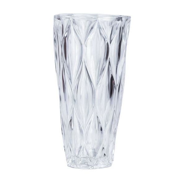 Ваза для квітів 24.5 (см) скляна прозора | Зображення 1