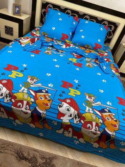 Комплект постельного белья Soft полуторный Щенячий патруль Трио Paw Patrol 150х215 см