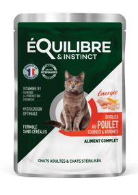 Корм Equilibre & Instinct влажный для стерилизованных котов с лососем в соусе 85 гр