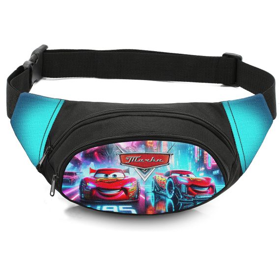 Сумка-бананка дитяча з принтом Тачки Блискавка МакКвін поясна сумка для хлопчика (4570)