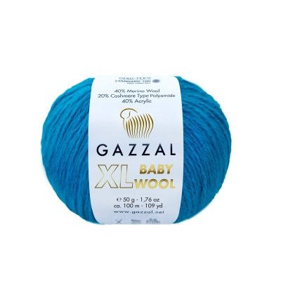 Gazzal BABY WOOL XL No 822 пряжа для в'язання Gazzal