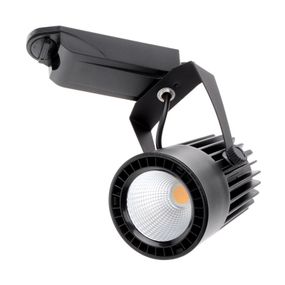 Светильник трековый поворотный LED 410/20W WW BK COB