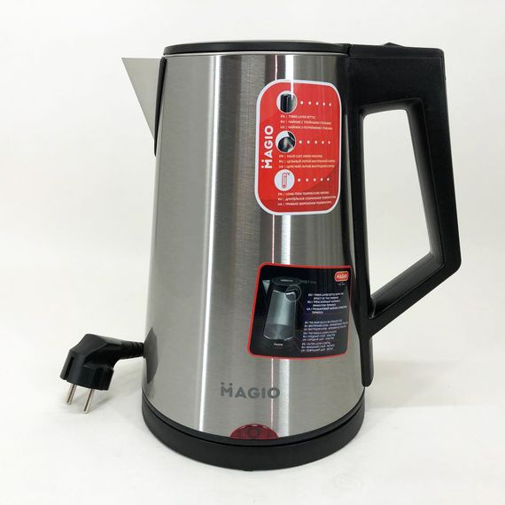 Електрочайник MAGIO MG-988, гарний електричний чайник, тихий електричний чайник, безшумний чайник | Зображення 7