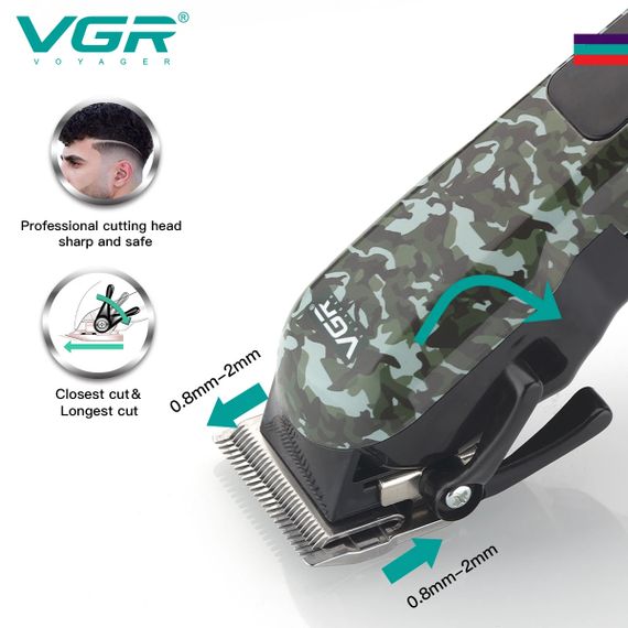 Машинка-тример VGR V-665 бездротова, титанові леза, XPRO (44240-V-665_521) | Зображення 5