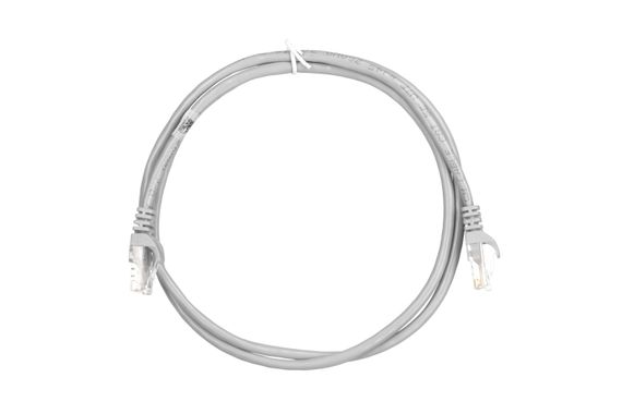 Патч-корд 2E Cat 5e,UTP,RJ45, 26AWG ,7/0.16 Cu, 1.20 m, PVC,Grey (2E-PC5ECOP-120GRY) | Зображення 1