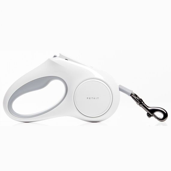 Поводок-рулетка для собак Petkit Go Free Dog Retractable Leash, лента 3 м, белый