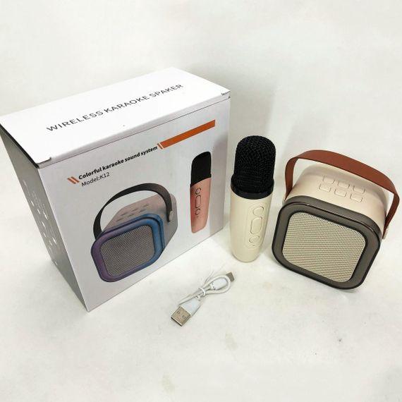 Музыкальный микрофон караоке K12 10W, Беспроводной микрофон блютуз, Караоке LG-879 микрофон оригинал