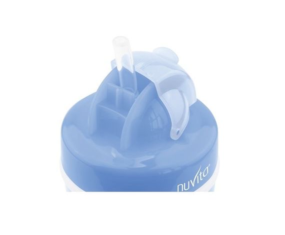 Поильник непроливайка Nuvita 18м+ 200мл. с трубочкой Синий NV1436Blue (NV1436Blue) | Зображення 1