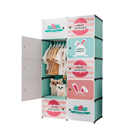 Дитяча модульна шафа Happy Rabbit 81х49х154 см | Зображення 2