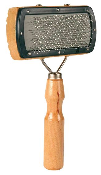 Щітка-пуходерка з дерев'яною ручкою Trixie, 10 см