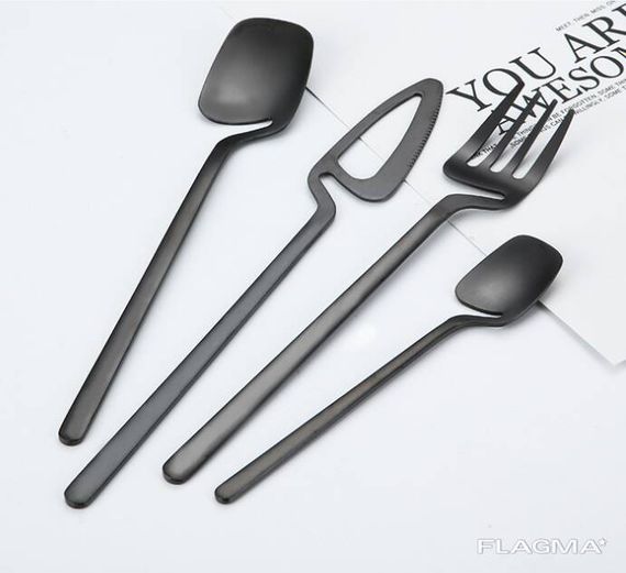 Набор столовых приборов Kitchen на 2 персоны Black