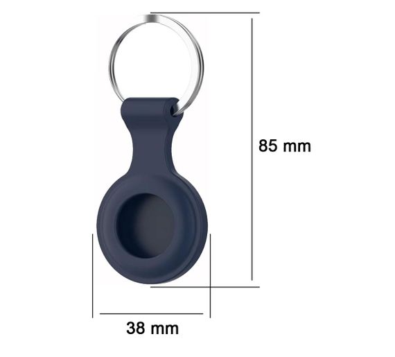 Силіконовий чохол брелок Primo SS2 для мітки трекера Apple AirTag - Dark Blue | Зображення 2