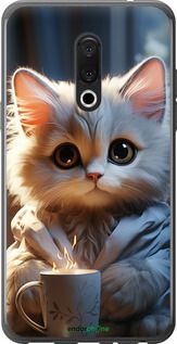 Чохол на Meizu 15 Plus Білий кіт "5646u-1473-2448"