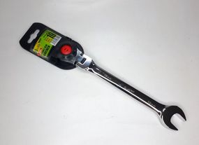 Ключ ріжково-тріскачний 19 мм. з карданом КТ-2081-19К Alloid