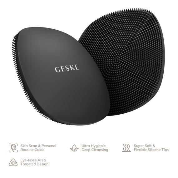 Щітка для обличчя GESKE Facial Brush 4в1 gray | Зображення 1