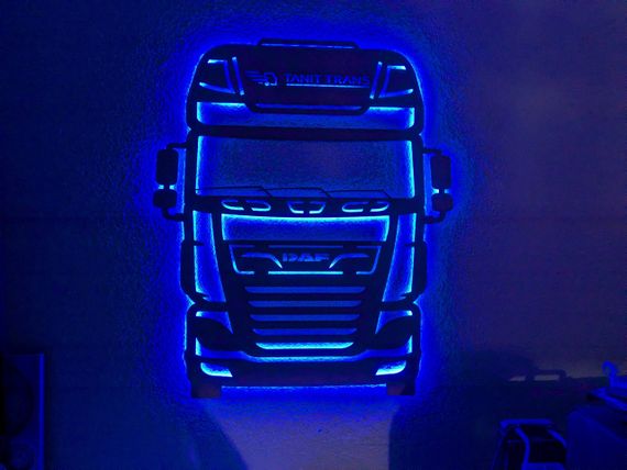 Панно декоративная картина на стену DAF LED 16 цветов телефон 760х900 acr-p000181 | Зображення 1