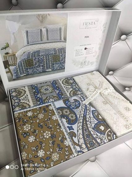 Постільна білизна Fiesta Pera Ранфорс Бавовна Євро розмір