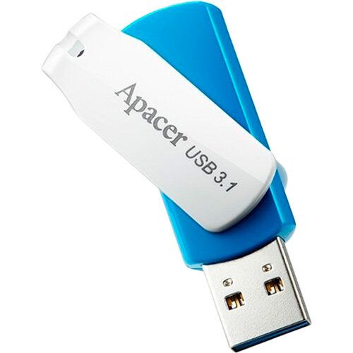 Flash Drive Apacer AH357 64GB (AP64GAH357U-1) Blue/White | Зображення 2