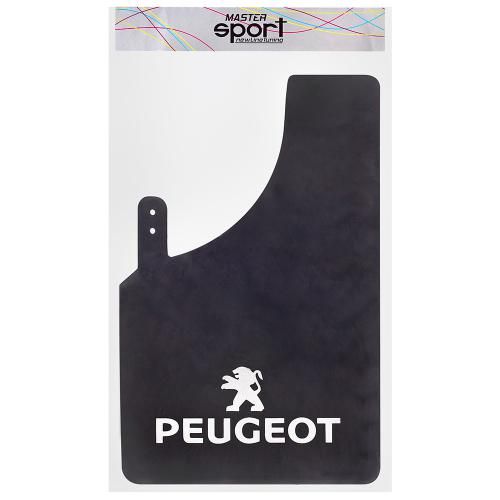 Бризковики "Sport Master" XL 230*375 PEUGEOT універсальні гумові (2 шт.) (14280) | Зображення 2
