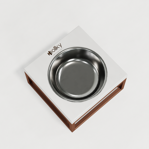 Миска на подставке для кошек и маленьких собак Hollky Base Solo S (1 × 0,45 л) Solo S-18187-GLWH | Зображення 7