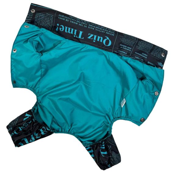 Дощовик із прихованим капюшоном газета блакитний M-96 | Зображення 5