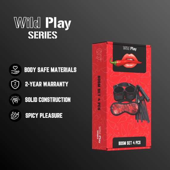 Набір БДСМ - Erospace Wild Play BDSM Set 4 pcs C7 | Зображення 1