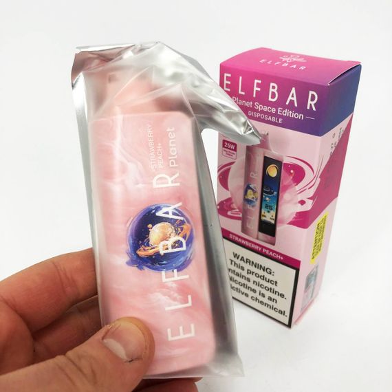 ELF BAR Planet 25000. Клубника Персик (Strawberry Peach) | Зображення 3